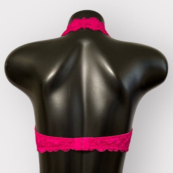 Intimately Free People NEW Pink Lace Halter Bralette Womens M Softbra Fairykei - Picture 5 of 11